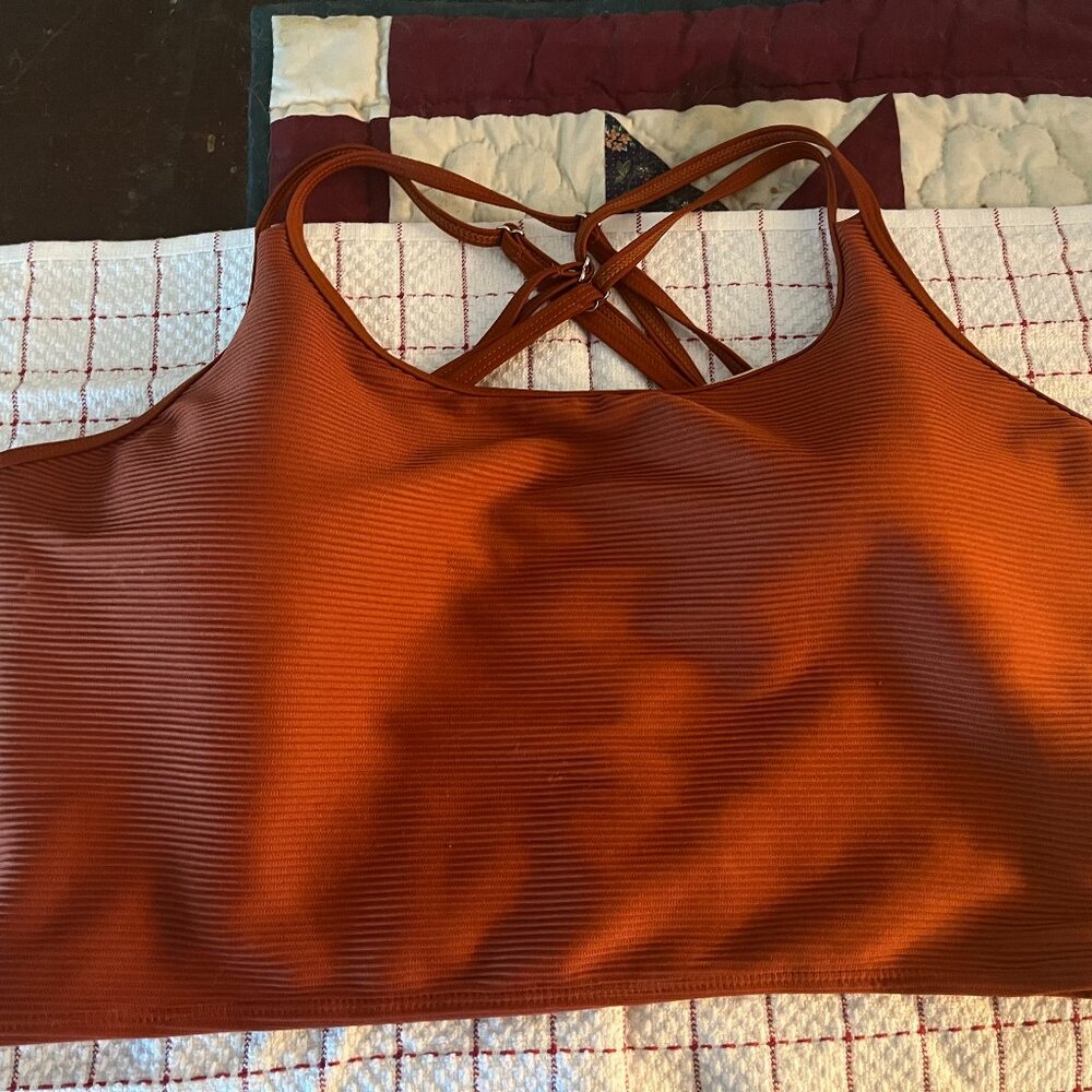 Livy and Kate Double-Strap Swim Top, 2XL